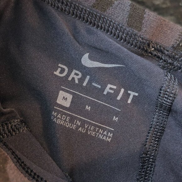 Nike Pro Dri-Fit Mens Compression Leggings Athletic Wear Navy Blue M - Picture 4 of 4